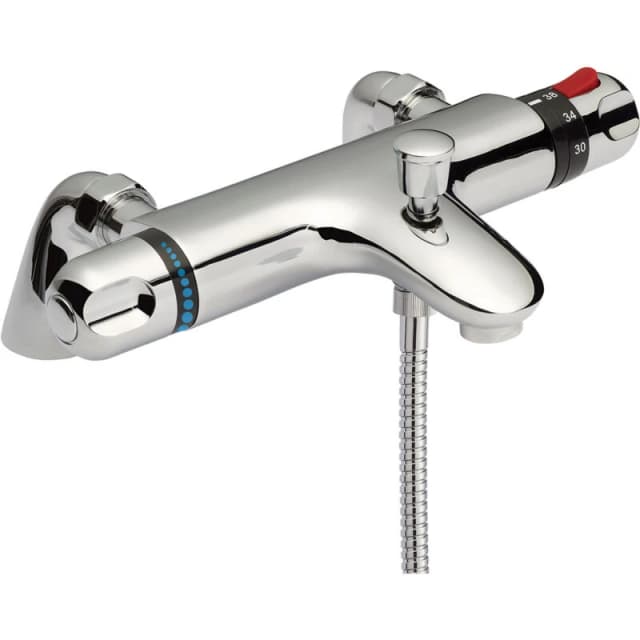 nuie Reef Thermostatic Bath Shower Mixer - Chrome, Silver CD324