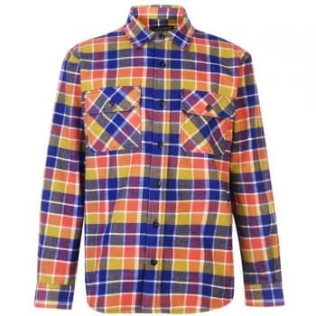 Dunlop Brawny Workwear Shirt Mens - Navy/Turquoise