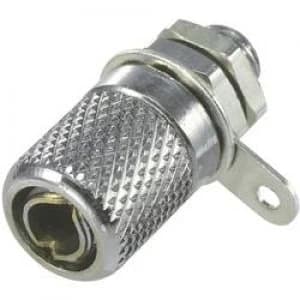 Mini jack socket Socket vertical vertical Pin diameter 4mm Silver