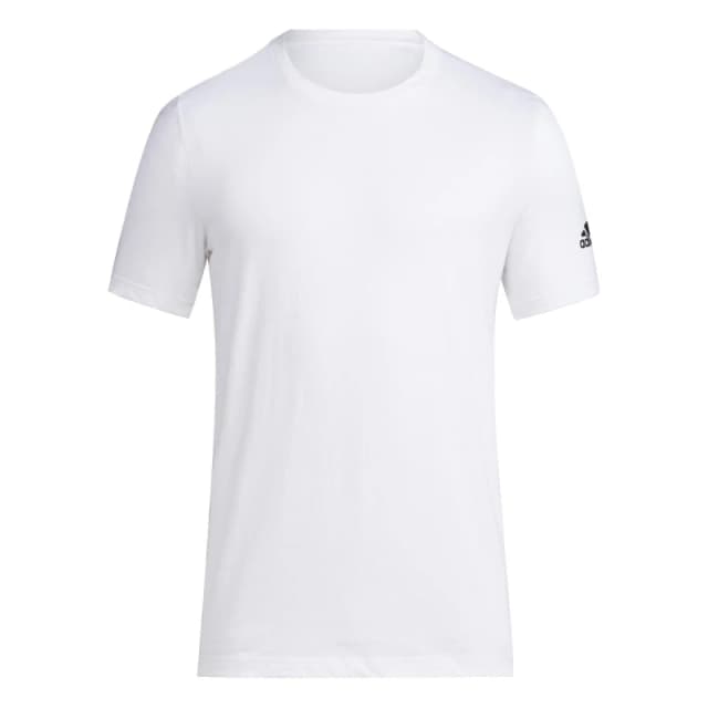 adidas Logo T-Shirt Mens - White White S