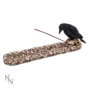 Raven Skull Incense Holder