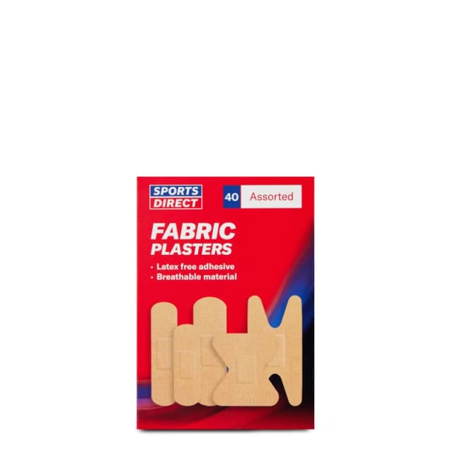 Sports Direct 40 Pack Fabric Plasters Multi unisex One Size