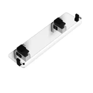 Pushloc Wall Mounted Suction Vanity Shelf - Stainless Steel/Chrome