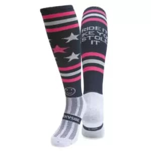 Wacky Sox Sox Equestrian Ride It Socks - Blue