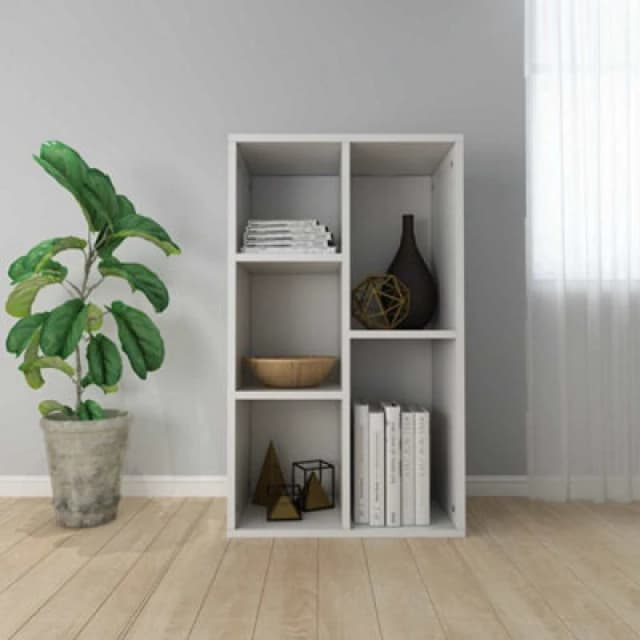 VIDAXL Vidaxl - Book Cabinet/Sideboard White 50x25x80cm Engineered Wood 800162