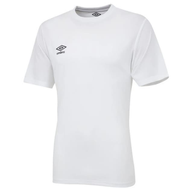 Umbro Umbro Men Club Short-Sleeved Jersey in White Size: Small White S Male 5063107687258