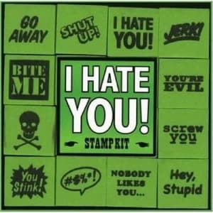 I Hate You Stamp Kit by Carey Jones Book