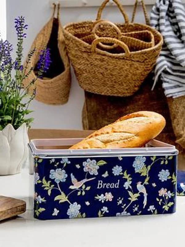 VQ Laura Ashley Bread Bin - Elveden Navy 5060706037446