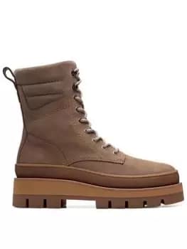 Clarks Clarks Orianna2 Hike Boots - Pebble Nubuck, Beige, Size 4, Women