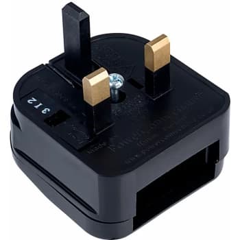 Power Connections ECP-BK-R-5A European Converter Plug - Black 5A