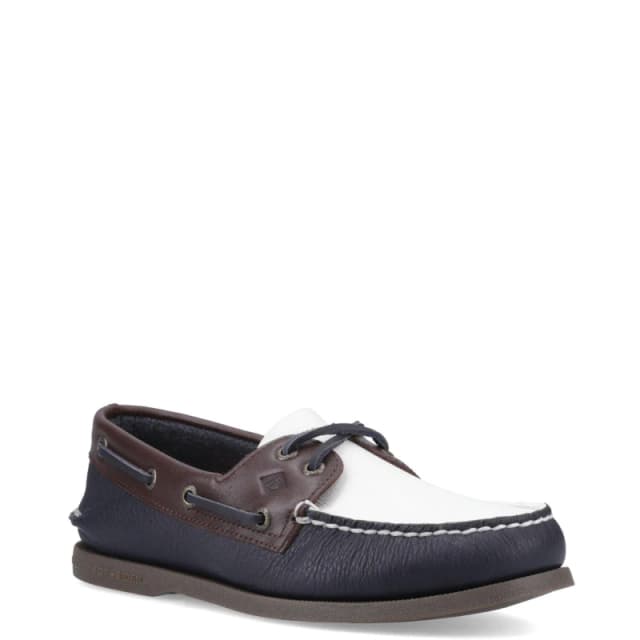 Sperry Men Authentic Original 2 Eye Boat Shoe in Navy Size: 10 Navy 10 Male 627756444003