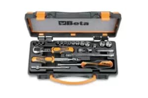 Beta Tools 900/C13-8 21pc 1/4" Square Drive Hex Socket & Accessory Set 009000954