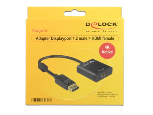 DeLOCK 62607 video cable adapter 0.2 m DisplayPort HDMI Type A (Standa