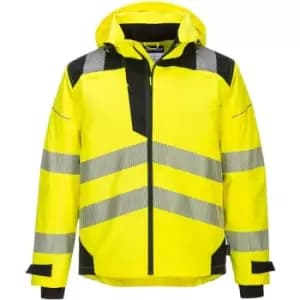 Portwest PW360YBR4XL - sz 4XL PW3 Extreme Breathable Rain Jacket Yellow/Black - Yellow/Black
