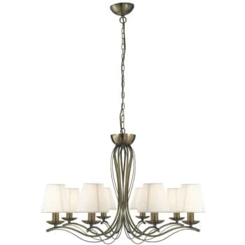 Searchlight Lighting - Searchlight Andretti - 8 Light Multi Arm Chandelier Antique Brass Finish, E14