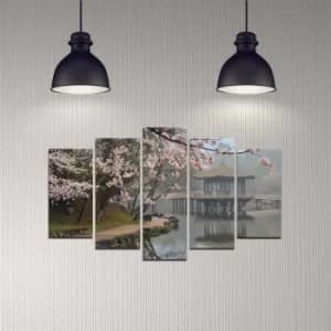 5DMDF-34 Multicolor Decorative MDF Painting (5 Pieces)