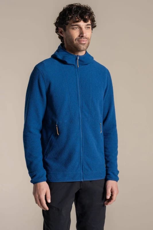 Craghoppers Mens Compresslite Fleece Hooded Jacket in Blue Size: XL Blue Male XL