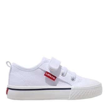 Levis Levis Maui Canvas Low Kids Trainers - White