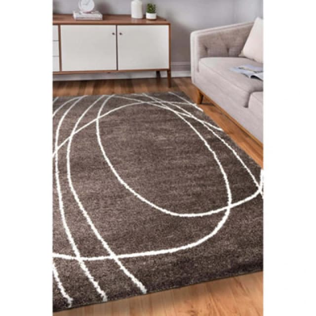 Homemaker Halo Squiggle Rug Taupe - Homemaker - Size: 120X170 Taupe 120X170 RT01607