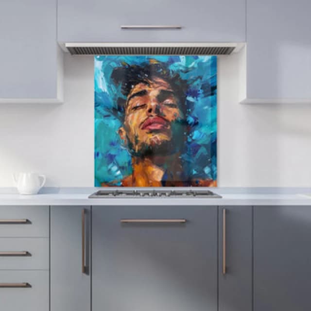 Warren Reed - Designer Bulldog With Glasses Splashart Golden Tea Towel in Brown Brown Unisex