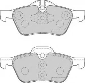 Ferodo FDB1499 Brake Pad Set Front Axle Premier Car