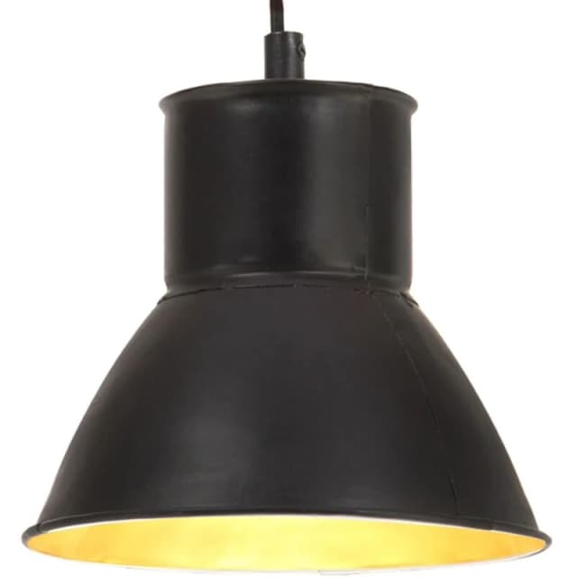 VIDAXL Hanging Lamp 25 w Black Round 17cm E27 Vidaxl 8720286024577