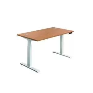 First SitStand Desk 1600x800x630-1290mm Nova OakWhite KF820772