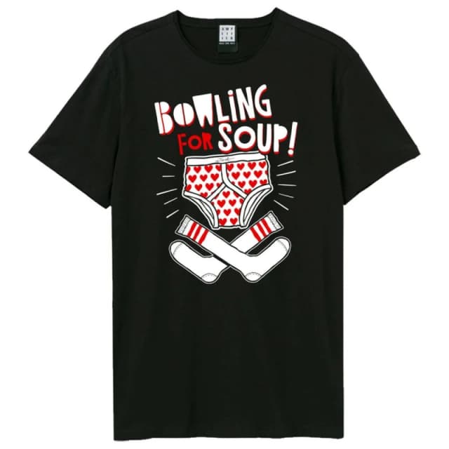 Amplified Amplified Men Pants And Socks Bowling For Soup T-Shirt in Black Size: X-Small Black XS Male 5063806725855