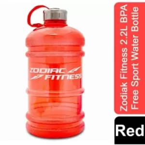 Zodiac Fitness - Zodiak Fitness 2.2L BPA Free Sport Water Bottle - Red