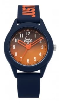 Hype Navy Silicone Strap Watch