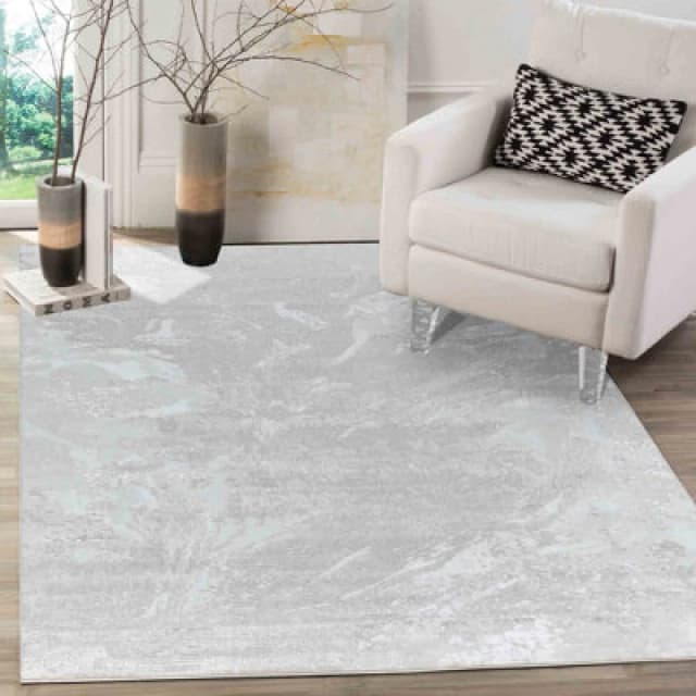 Smart Living Modern Soft Carved Area Rug, Living Room Carpet, Kitchen Floor, Bedroom Soft Rugs 80Cmx150Cm- Serenity (268 Stone)