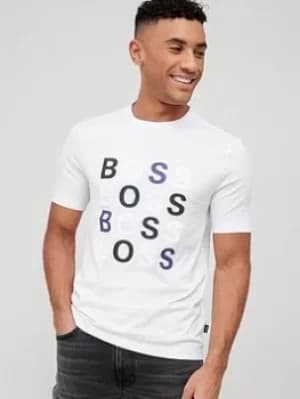 Hugo Boss Tessler Logo T-Shirt White Size L Men