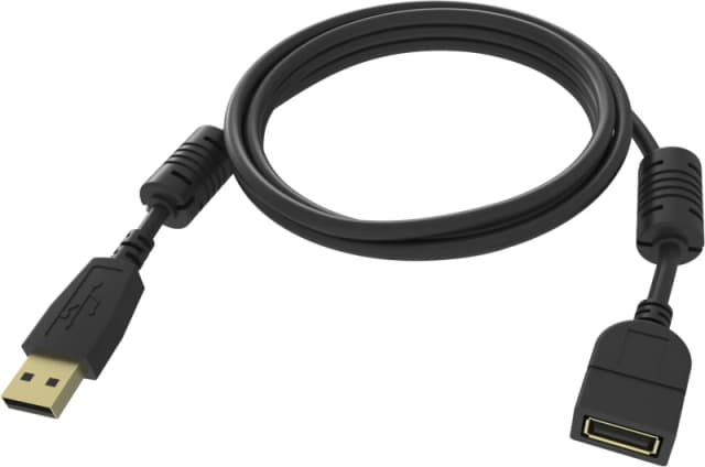 Vision Vision TC-2MUSBEXT-BL USB cable USB 2.0 2m USB A Black TC 2MUSBEXT/BL
