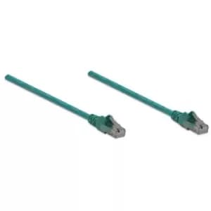 Intellinet Network Patch Cable Cat6 10m Green CCA U/UTP PVC RJ45 Gold Plated Contacts Snagless Booted Lifetime Warranty Polybag