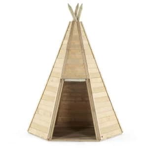 Plum Wooden Childrens Teepee Hideaway