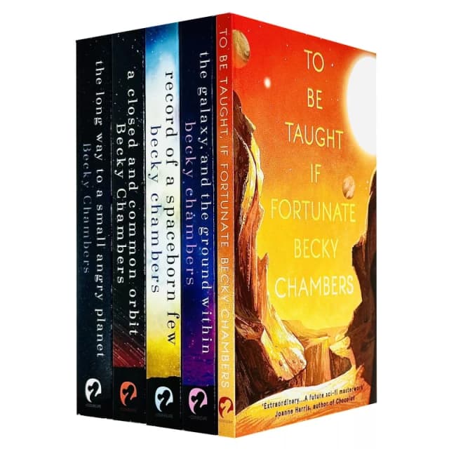 Wayfarers Series by Becky Chambers 5 Books Collection Set (The Long Way to a Small, Angry Planet, A Closed and Common Orbit, Record of a Spaceborn Few
