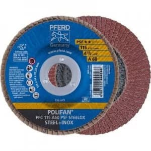 PFERD 67746115 POLIFAN-serrated washer PFC115A 60PSF STEELOX Diameter 115mm 10 pc(s)