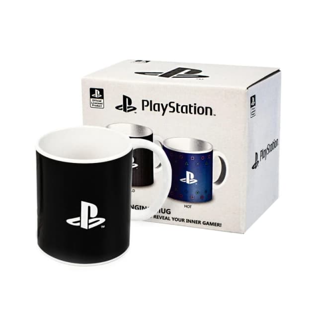 Playstation Heat Changing Mug Black female