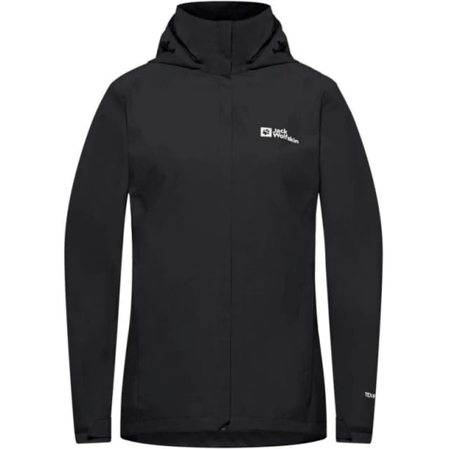 Jack Wolfskin Womens Trailtime Waterproof Jacket Black female 8 (XS)