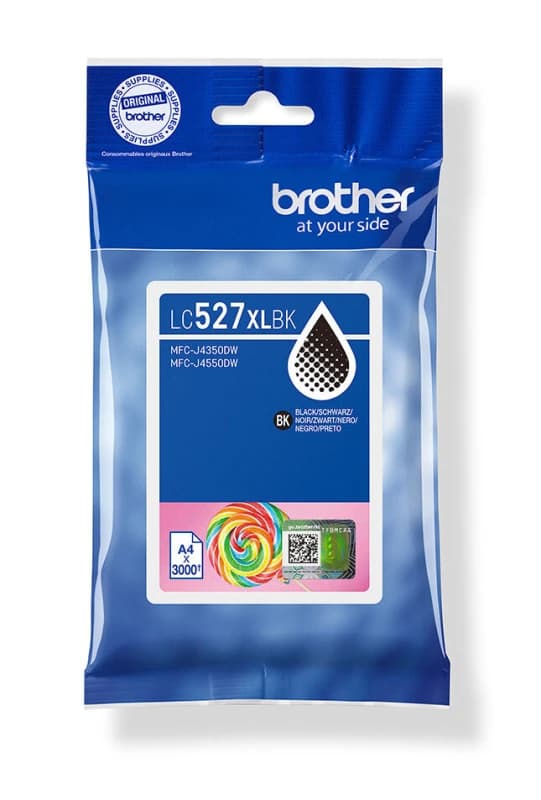 Brother LC527XLBK High Yield Black Ink Cartridge 3K Pages - LC527XLBK EXRBRLC527XLBK
