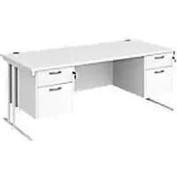 Dams International Desk MC18P22WHWH 1,800 x 800 x 725 mm