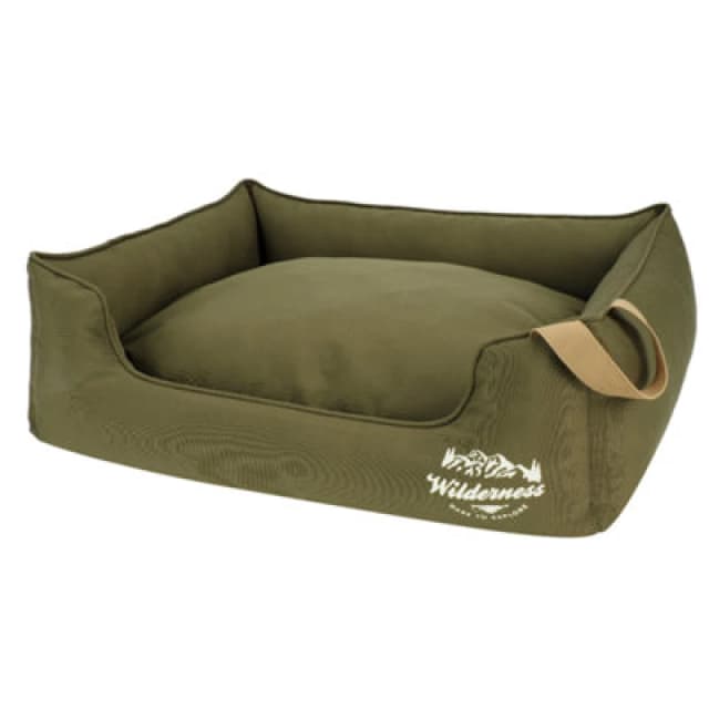 Snug & Cosy Pets Snug And Cosy Wilderness Olive Rectangle Bed 64Cm