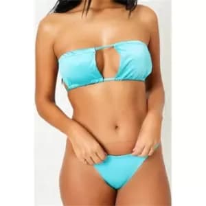 I Saw It First Turquoise Keyhole Bikini - Blue