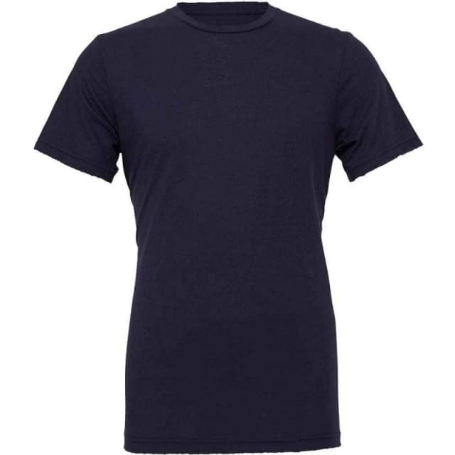 Bella + Canvas Mens Crew Neck T-Shirt in Navy Size: XS Navy Male XS