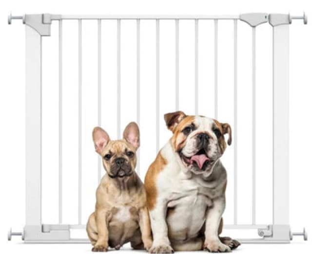 Bettacare Safestep Dog Gate, White, 89Cm - 96Cm, Extra Low Walkthough, 74Cm Extra Wide Doorway, One Piece Extra Wide Pet Gate
