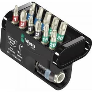 Wera Bit-Check 12 Stainless 1 05057425001 Bit set 12 Piece Pozidriv, Phillips, TORX socket, Allen