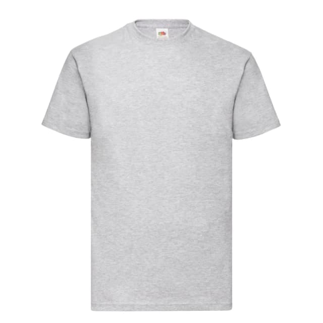 Fruit Of The Loom Fruit of the Loom Men Valueweight Heather T-Shirt in Grey Size: Small Grey S Male 5063527919625