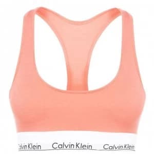 Calvin Klein Modern Cotton Logo Bralette - Orange GPT