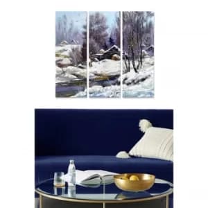 MDF16767919 Multicolor Decorative MDF Painting (3 Pieces)