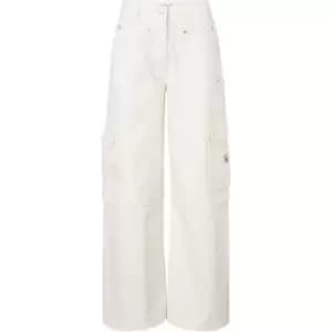 Calvin Klein Jeans CARGO PANTS - White
